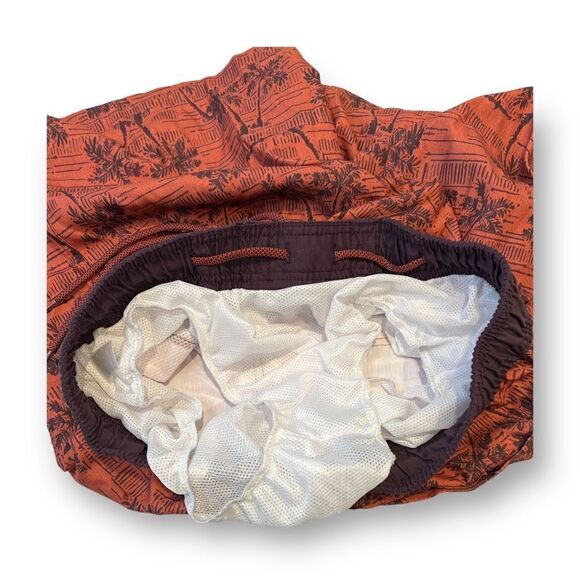 Cascade Tropical Print Swim Trunks Size Large - Picture 5 of 7